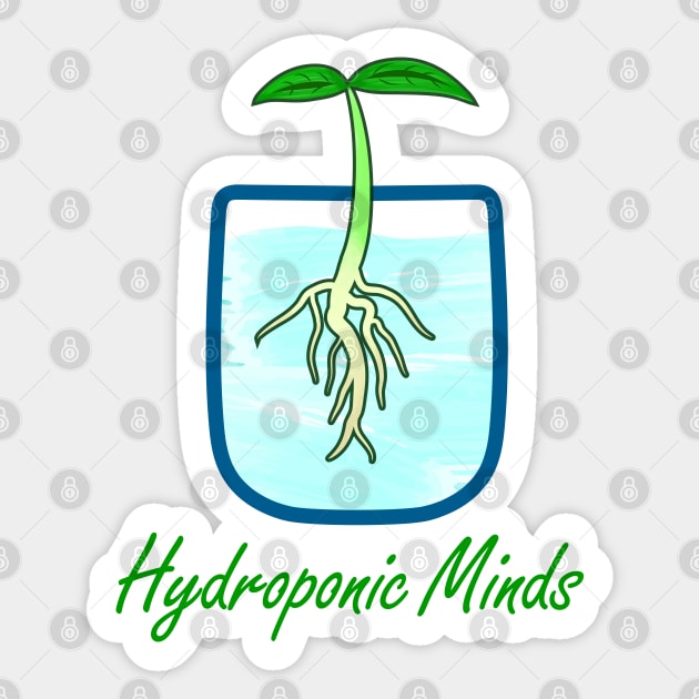 Hydroponic Plant Minds Sticker by 13Lines Art